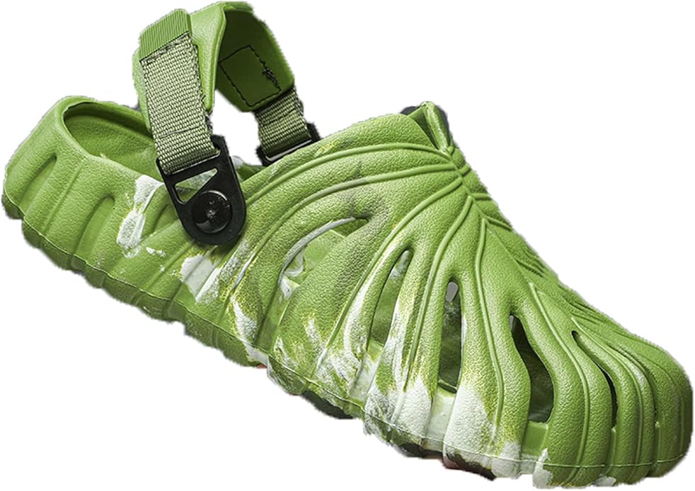 Monstera Leaf Gardening Slides (Camo Green)
